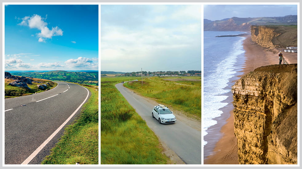The 50 greatest UK drives: Jurassic Coast Weymouth to West Bay, Norfolk coast, and Black Mountain Road in Brecon Beacons
